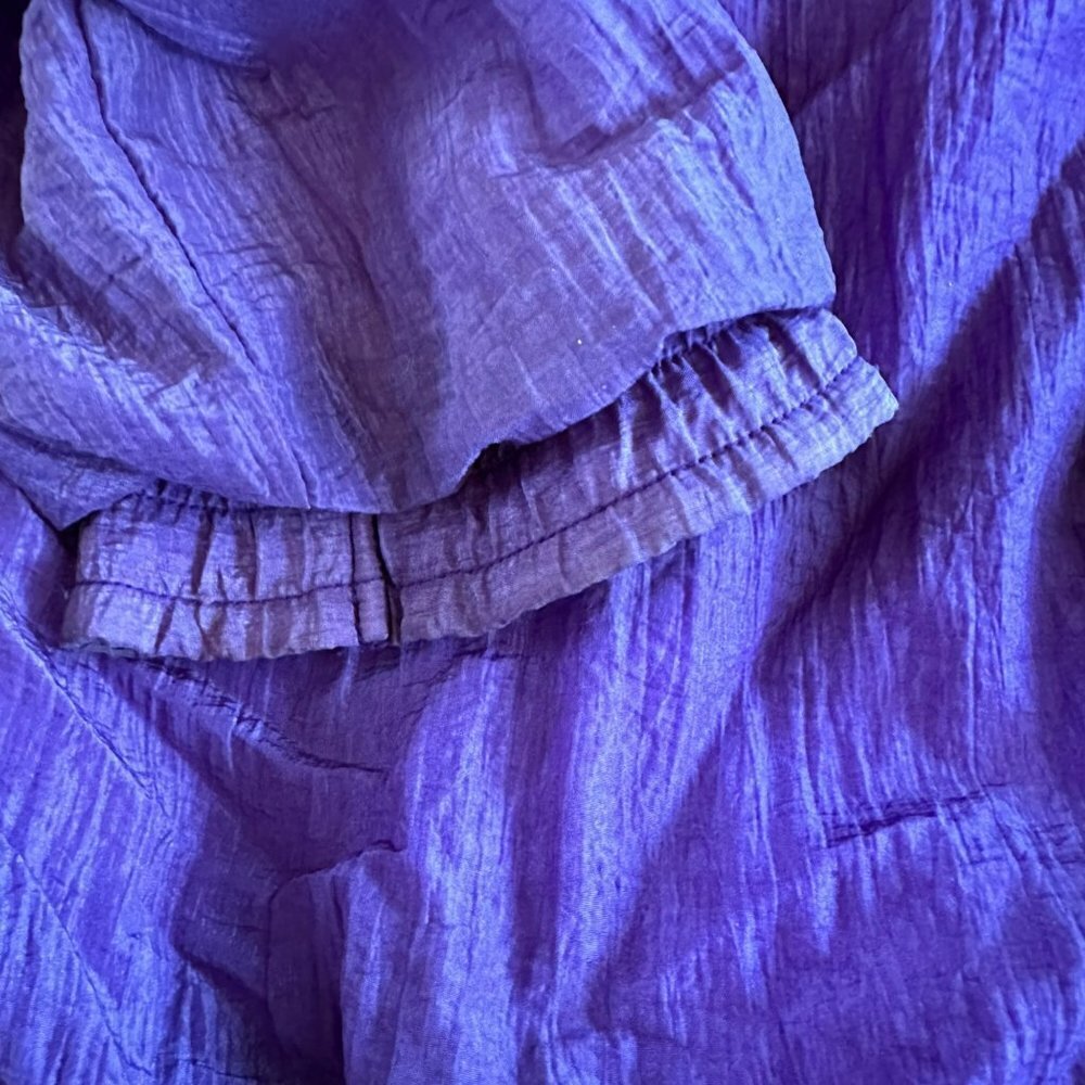 Sufi Womens Vintage Track suit Cinched Cropped Pant and Sleeves in Purple - Picture 10 of 16